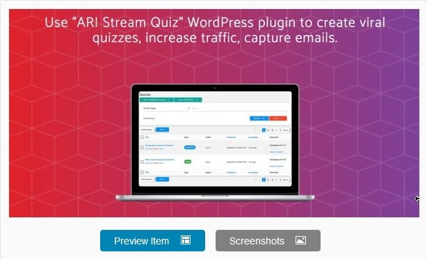 ARI Stream Quiz - WordPress Viral Quiz Creator