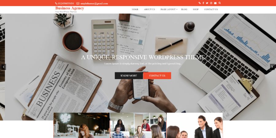 AT Business Agency WordPress Theme