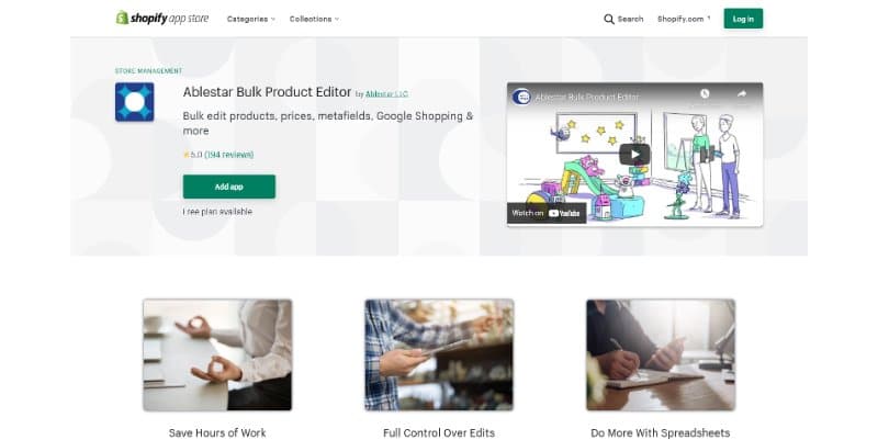 Ablestar Bulk Product Editor Shopify App