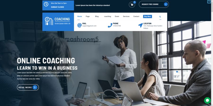 Advance Coaching WordPress Theme