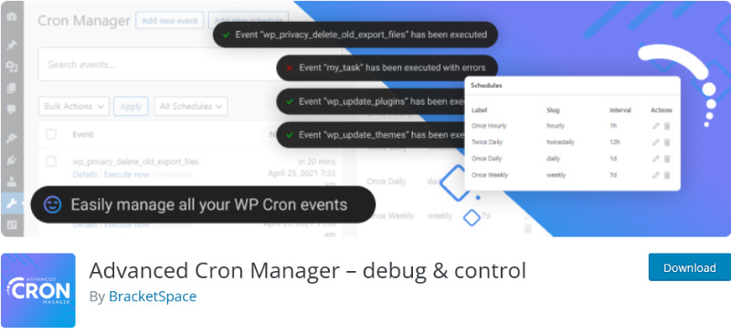 Advanced Cron Manager – Debug & Control WordPress Plugin