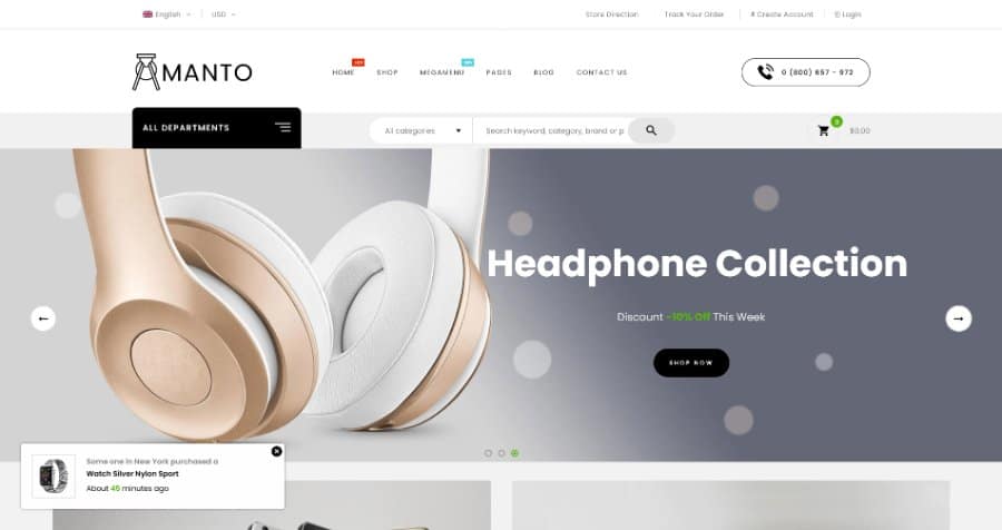 Amanto Multi-Purpose Shopify Theme for Electronics Store