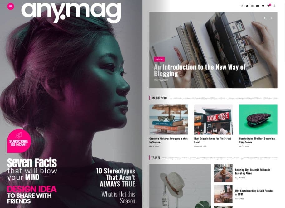 Anymag - Magazine Style WordPress Blog