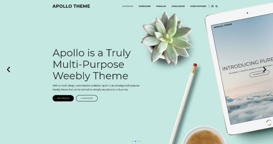 Apollo Weebly Theme