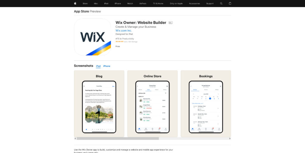 Wix Owner App iOS