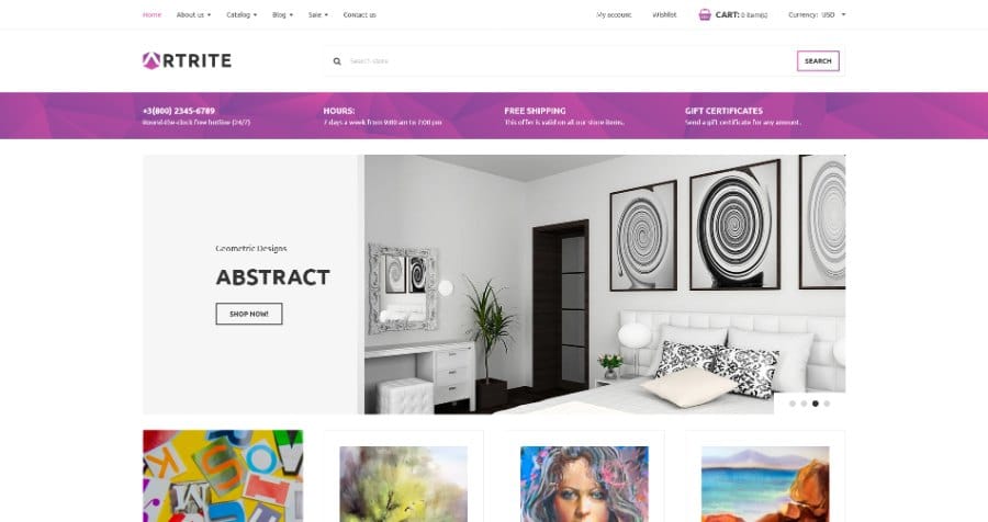 Artrite - Marvellous Art & Paintings Online Store Shopify Theme