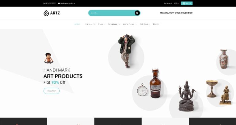 Best Shopify Themes for Artists Website Fabricator