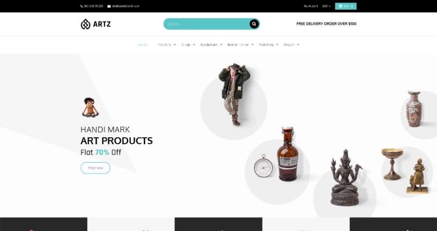 Artz | Art, Handmade Shop Shopify Theme
