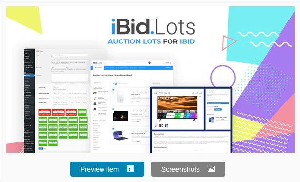 Auction Lots for iBid Theme