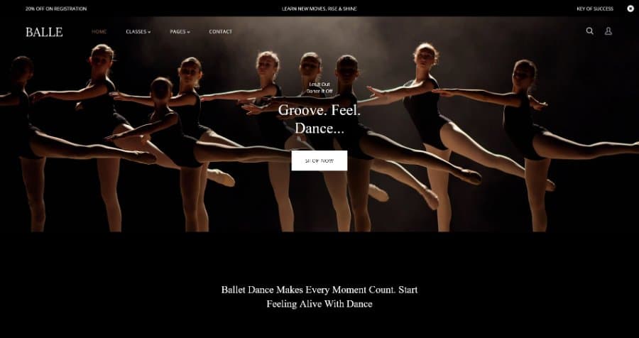 Balle - Dance Studio Shopify Theme