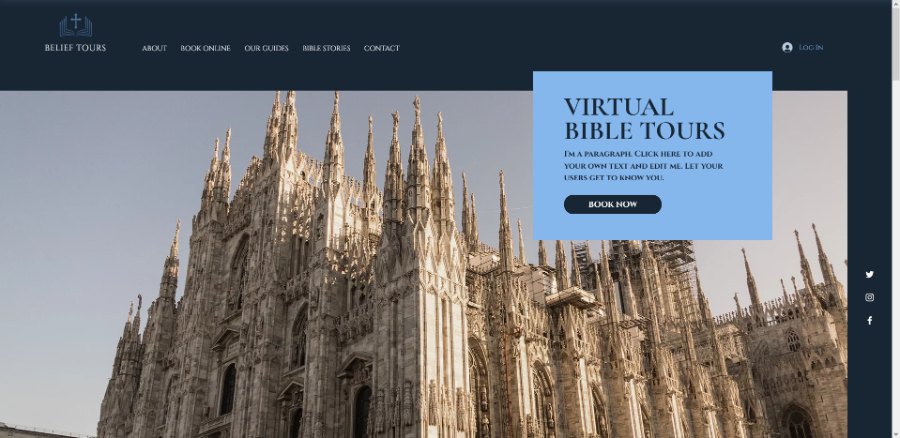 Belief Tours Wix Template