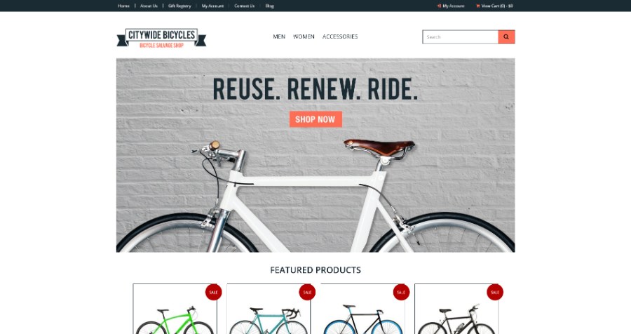 Bikes Bike Shop Website Template – Shif4Shop