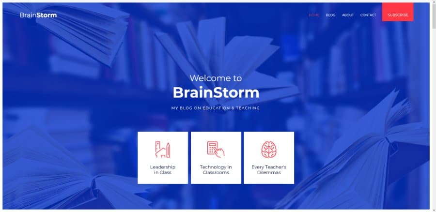 BrainStorm Wix Template