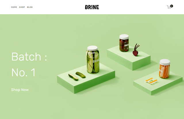 Brine Template Squarespace