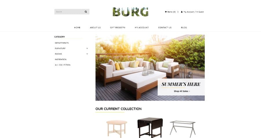 Burg eCommerce Template