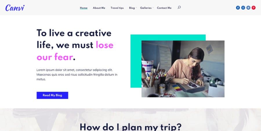 Canvi WordPress Theme