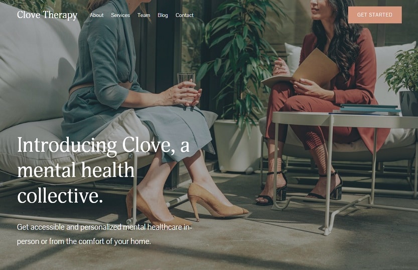 Clove Template Squarespace Doctor Website