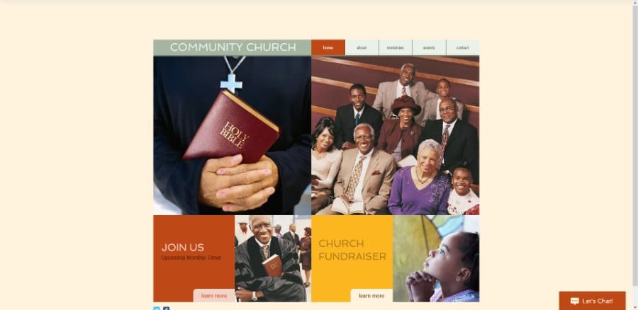 Community Church Wix Template