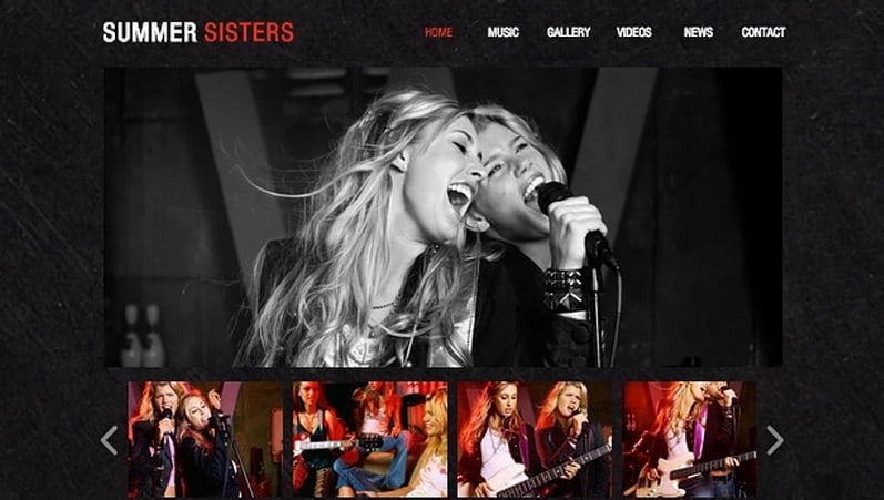 Country Rock Wix Template