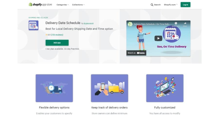 Delivery Date Schedule Shopify App