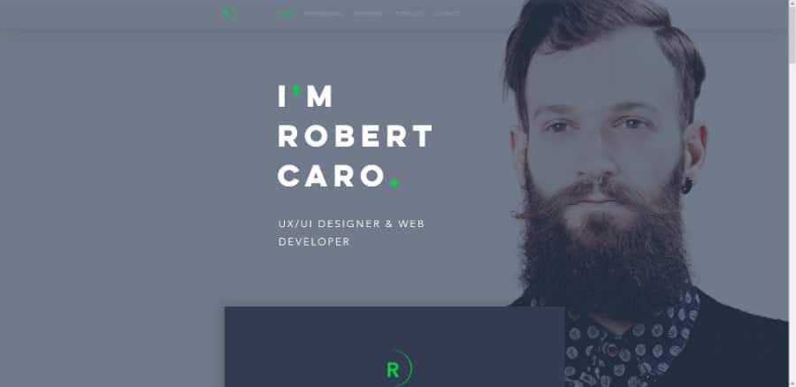 Developer Resume Wix Template