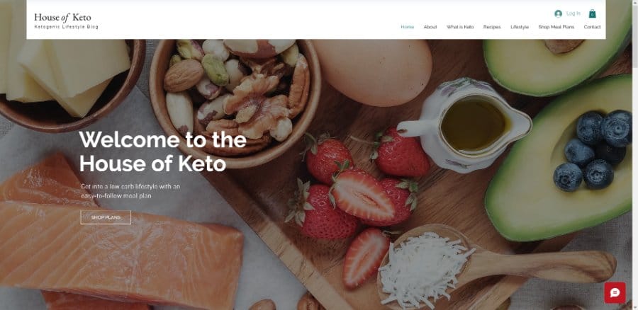 Diet Blog Wix Template