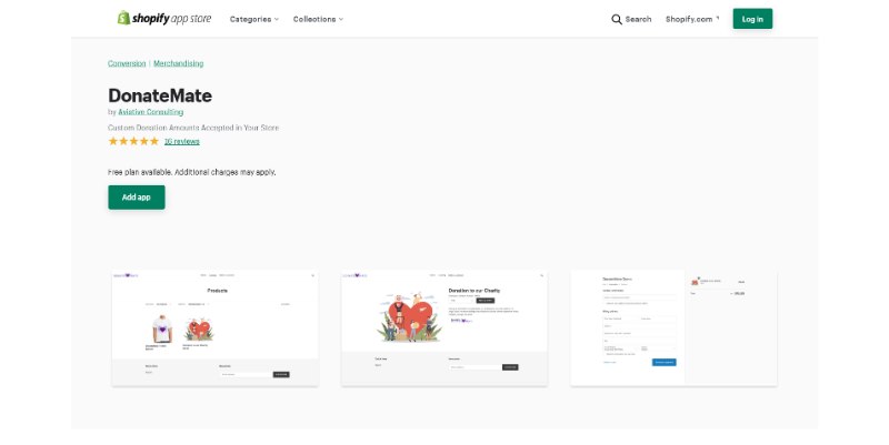 DonateMate Shopify App
