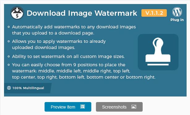 Easy Digital Downloads - Download Image Watermark