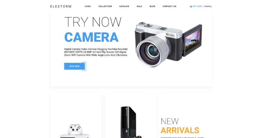 Elestorm - Electronics Store eCommerce Clear Shopify Theme