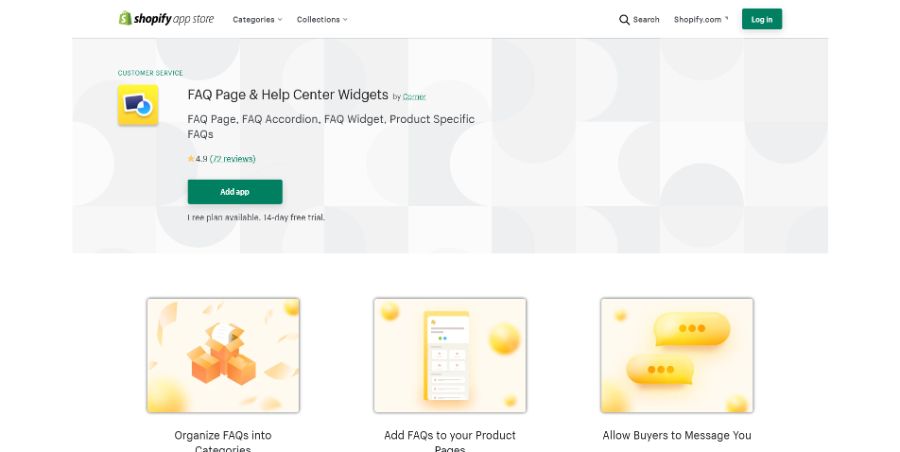 Corner FAQ Page & Help Center Widgets