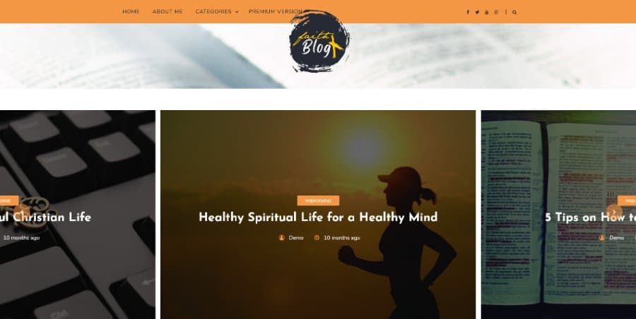 Faith Blog – WordPress Theme