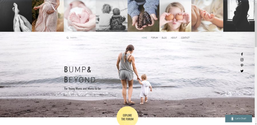Family & Beyond Blog Wix Template