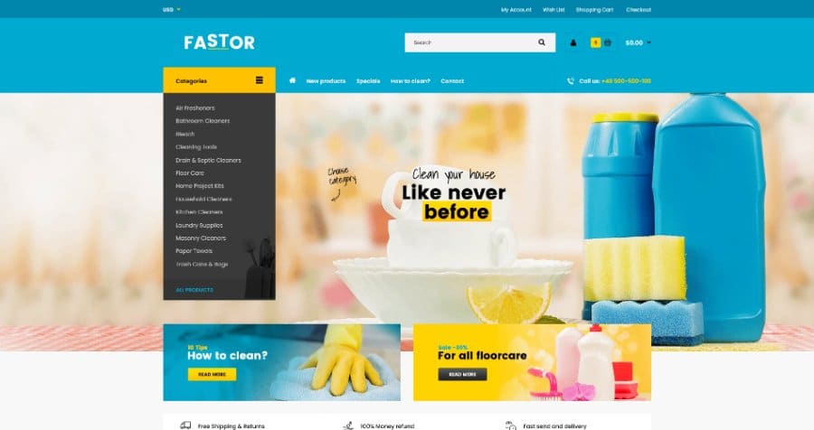 Fastor - Multipurpose Shopify Sections Theme