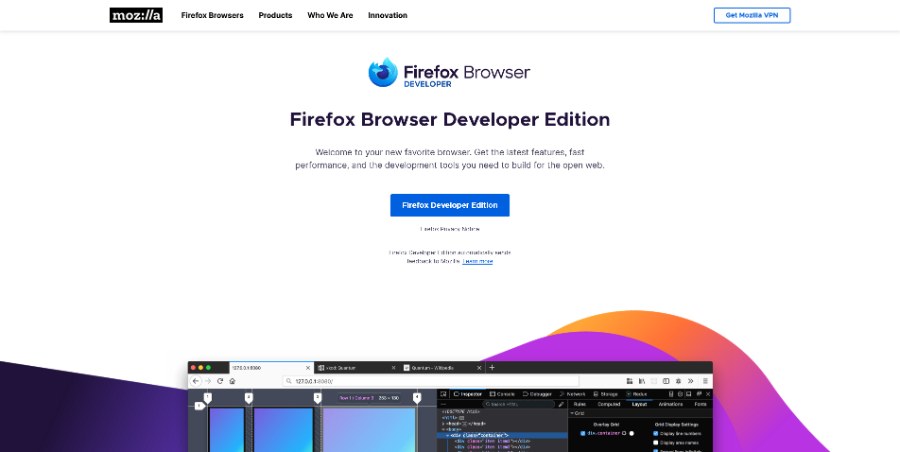 Firefox Browser Developer Edition