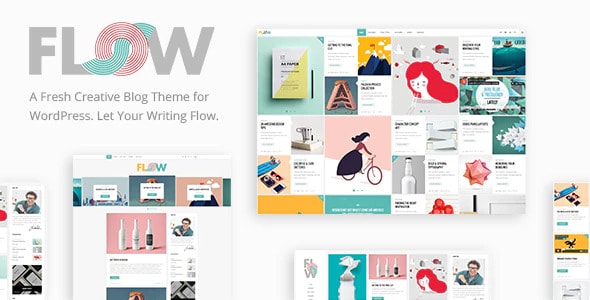 Flow - Creative Blog - Best WordPress Themes for Comics