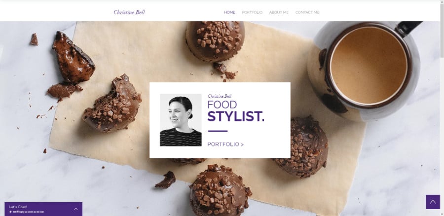 Food Stylist Wix Template