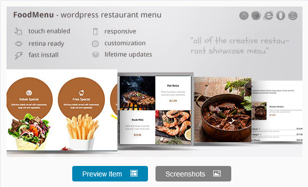 FoodMenu - WP Creative Restaurant Menu Showcase WooCommerce