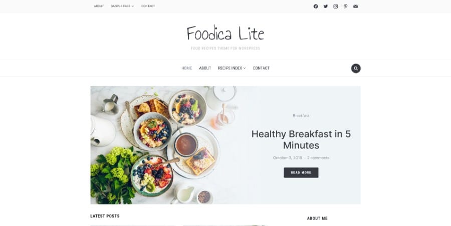 Foodica WordPress Theme