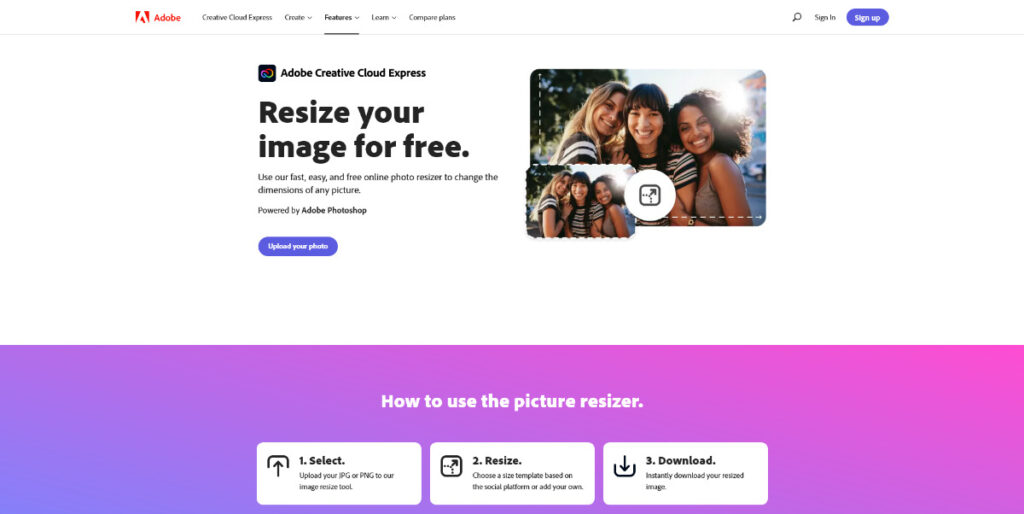 Free Image Resizer Resize Photos Online Adobe Creative Cloud Express