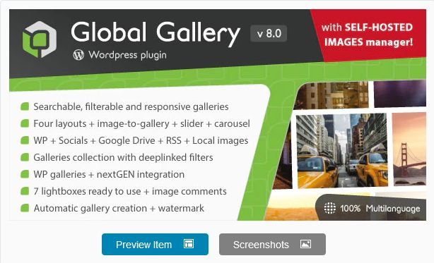 Global Gallery - WordPress Responsive Gallery