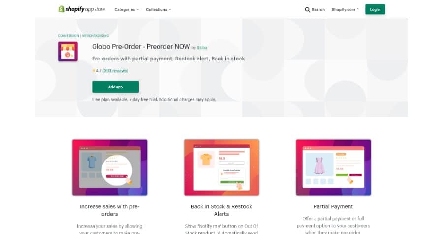 Globo Pre‑Order ‑ Preorder NOW - Shopify App