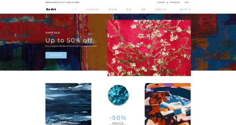 Go Art - Art Clean Creative Shopify Theme