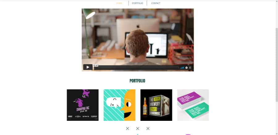 Graphic Designer Wix Template