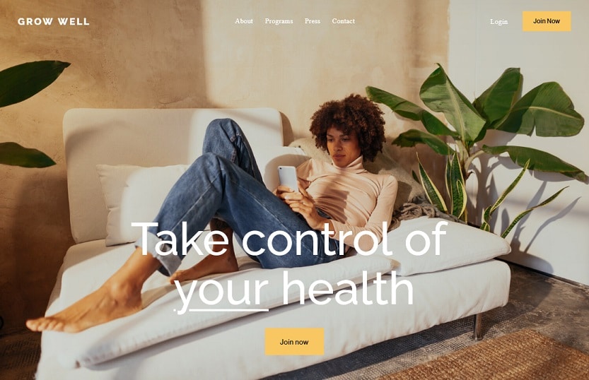 Grow Well Template Squarespace Health