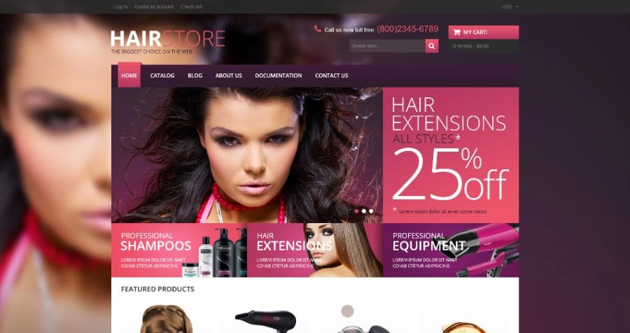 Hair Salon Responsive Shopify Theme