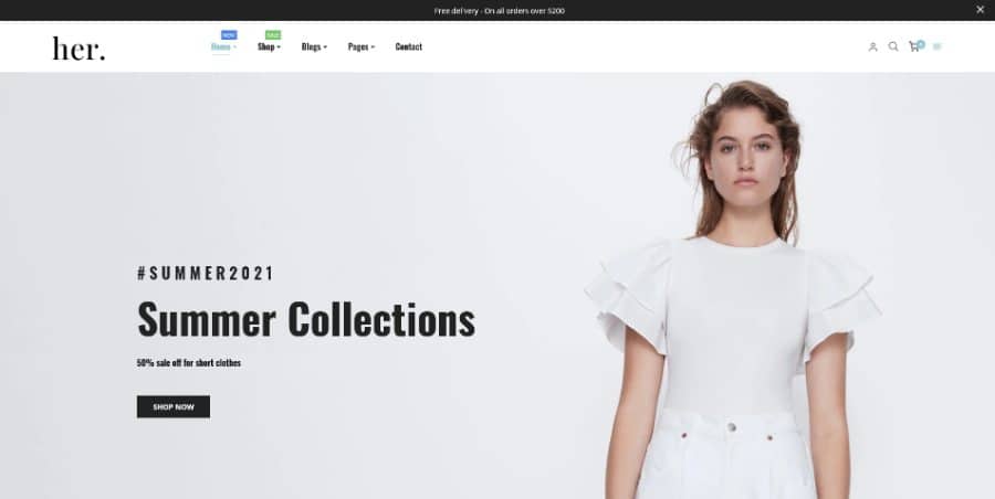 Her Fashion Store - Multipurpose Responsive Shopify Theme