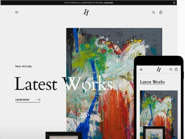 Best Shopify Themes for Artists Website Fabricator