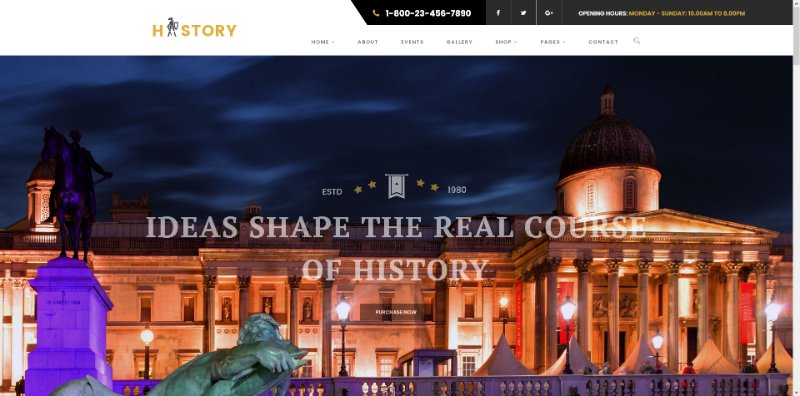 History- Museum & Exhibition WordPress Theme