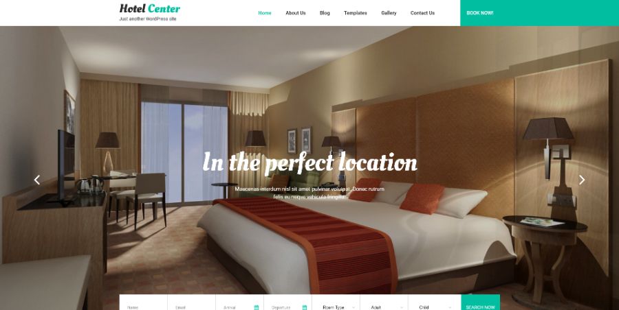 Hotel Center Lite WordPress Theme