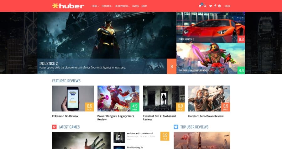 Huber: Multi-Purpose Review Theme